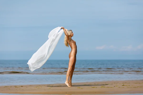 stock image Nude on the beach