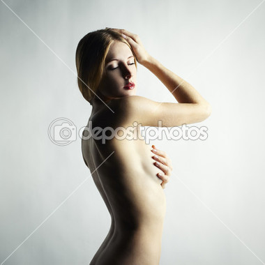 moda güzel bir çıplak kadın fotoğrafı