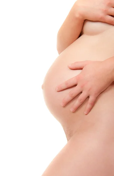 stock image Belly of a beautiful pregnant woman